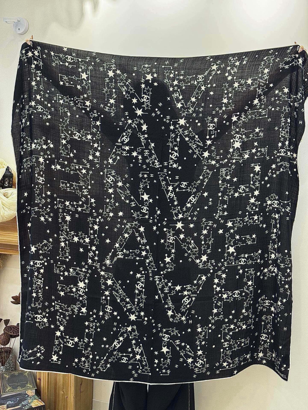 CHANEL 26S SCARF 135 IN CASHMERE AND SILK 309310