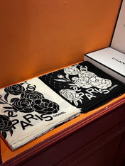 CHANEL 26S SCARF 140 IN CASHMERE AND SILK 309331