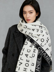 CHANEL 26S SCARF 135 IN CASHMERE AND SILK 309347