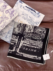 DIOR 26S SCARF 140CM IN SILK 309357