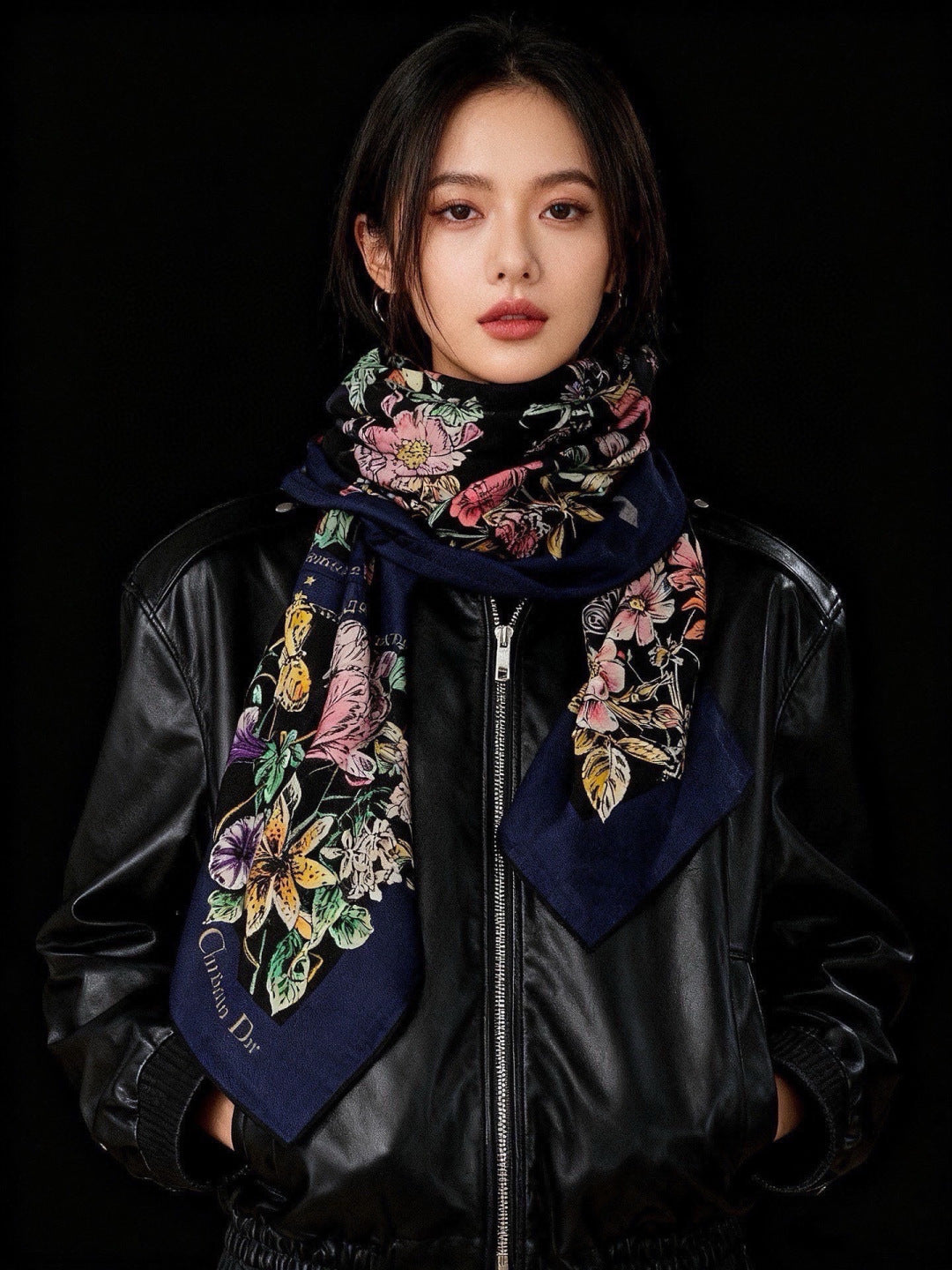 DIOR 26S SCARF 140CM IN CASHMERE SILK 309359
