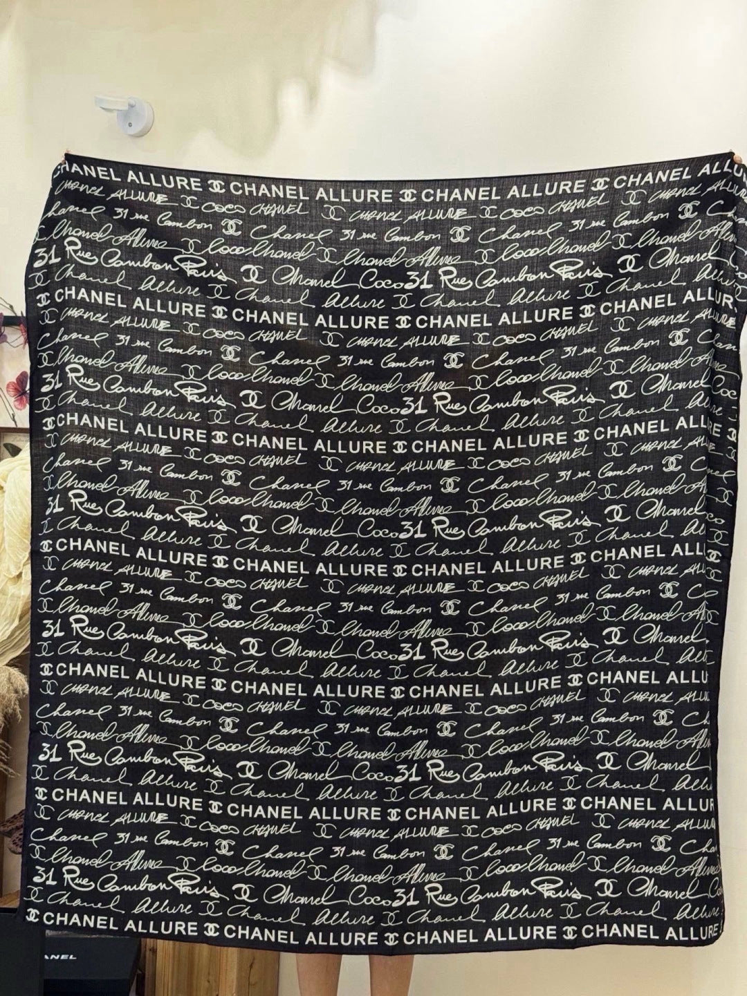 CHANEL 26S SCARF 135 IN CASHMERE AND SILK 309362