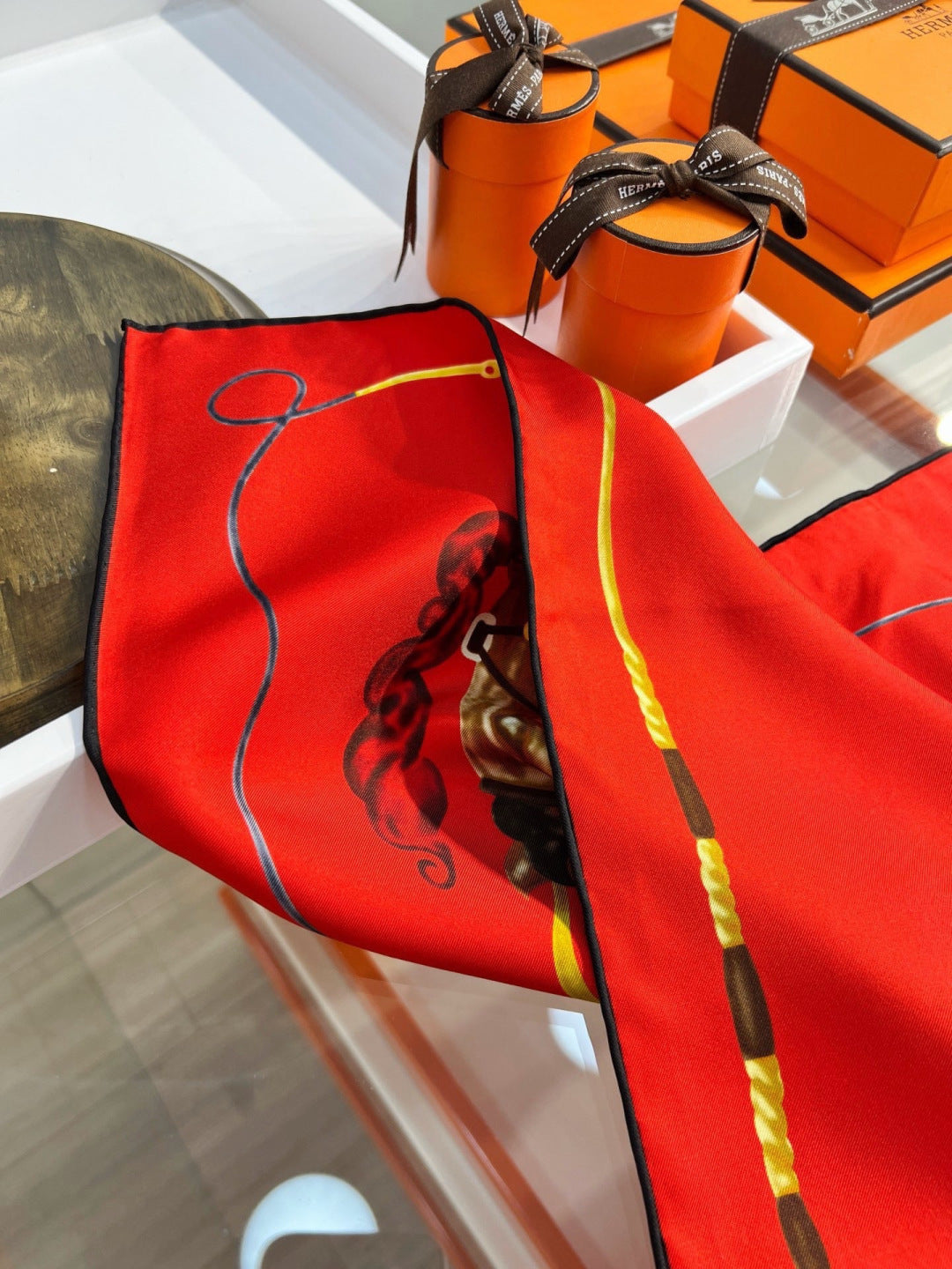 HERMES 26S PRINTED SQUARE SCARF 88 IN SILK 309926