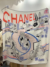 CHANEL 26S SCARF 135 IN SILK 311940
