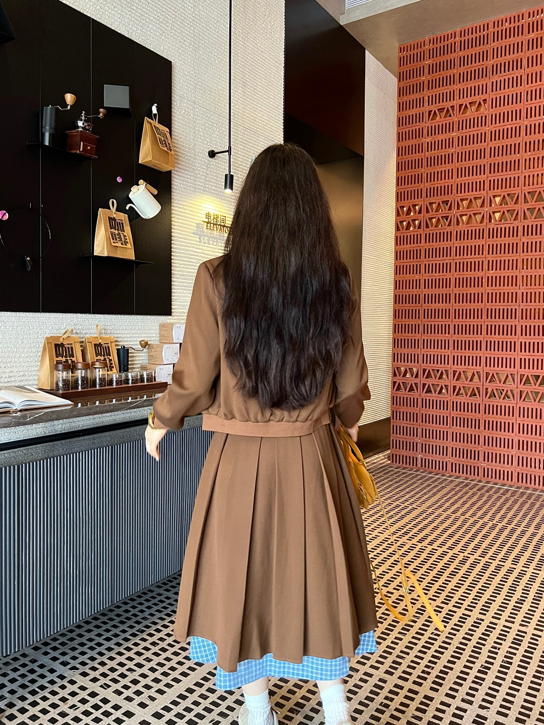 MIUMIU TOP & SKIRT SET STYLE 131
