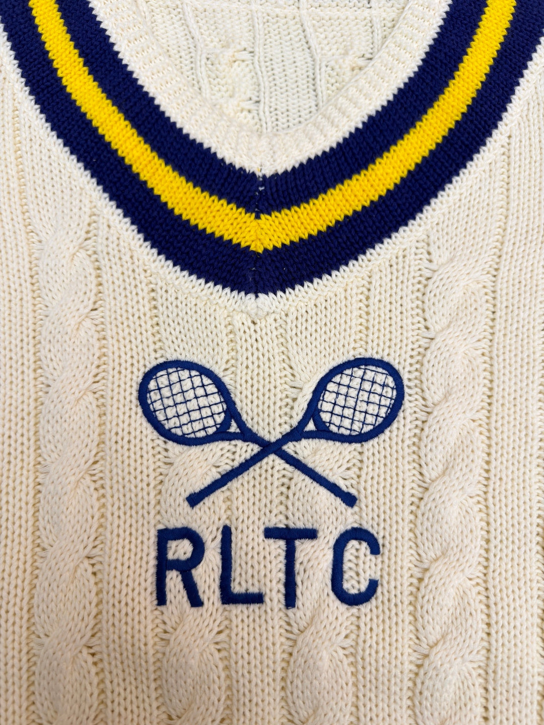 RALPH LAUREN 25S KNITTED TENNIS SWEATER 266