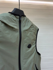 MONCLER 26S HOODED WINDBREAKER VEST 702