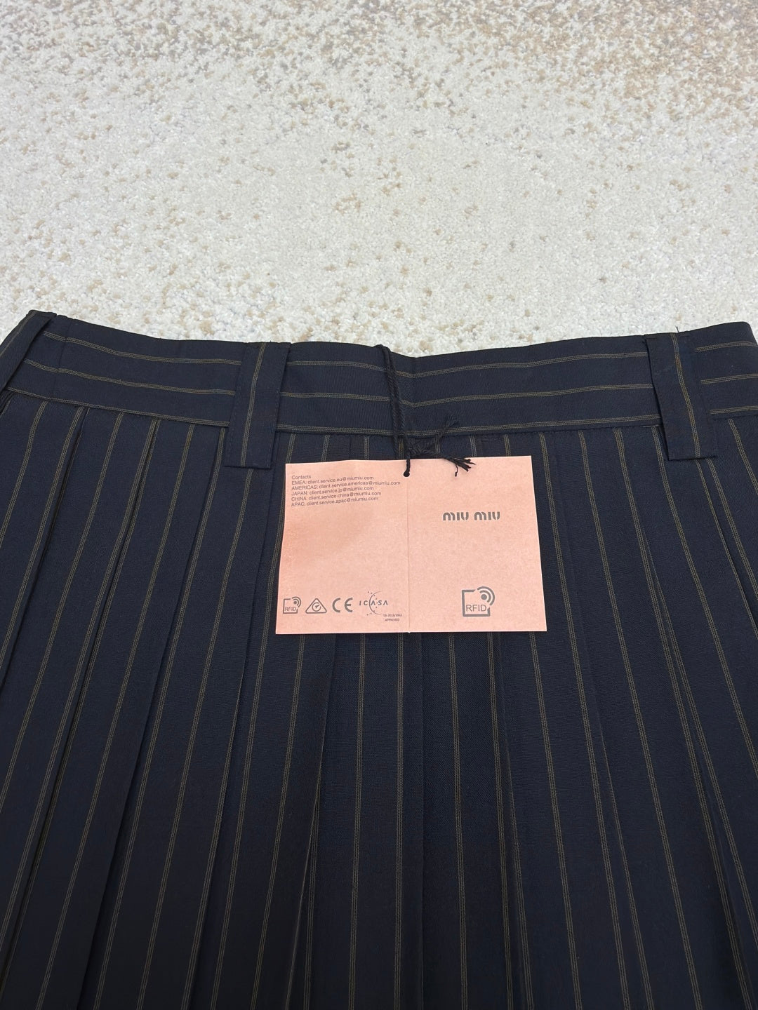 MIUMIU 26S PLEATED MINI SKIRT STYLE 1091