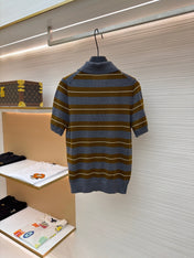 MIUMIU 26S SHORT-SLEEVED KNIT POLO SHIRT STYLE 1090