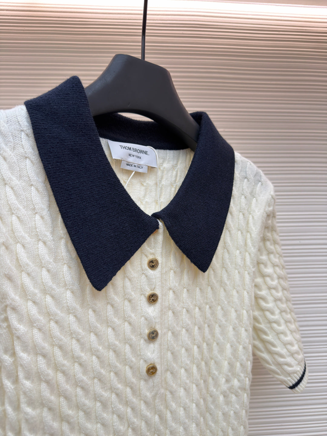 THOM 26S SHORT SLEEVE POLO KNIT TOP STYLE 237