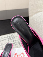 KNIFE LAVALIÈRE 45MM MULE IN BRIGHT PINK NYLON JERSEY
