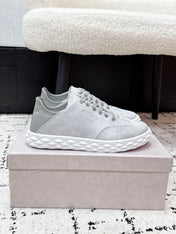 JIMMY CHOO 26S SNEAKERS IN GREY SUEDE