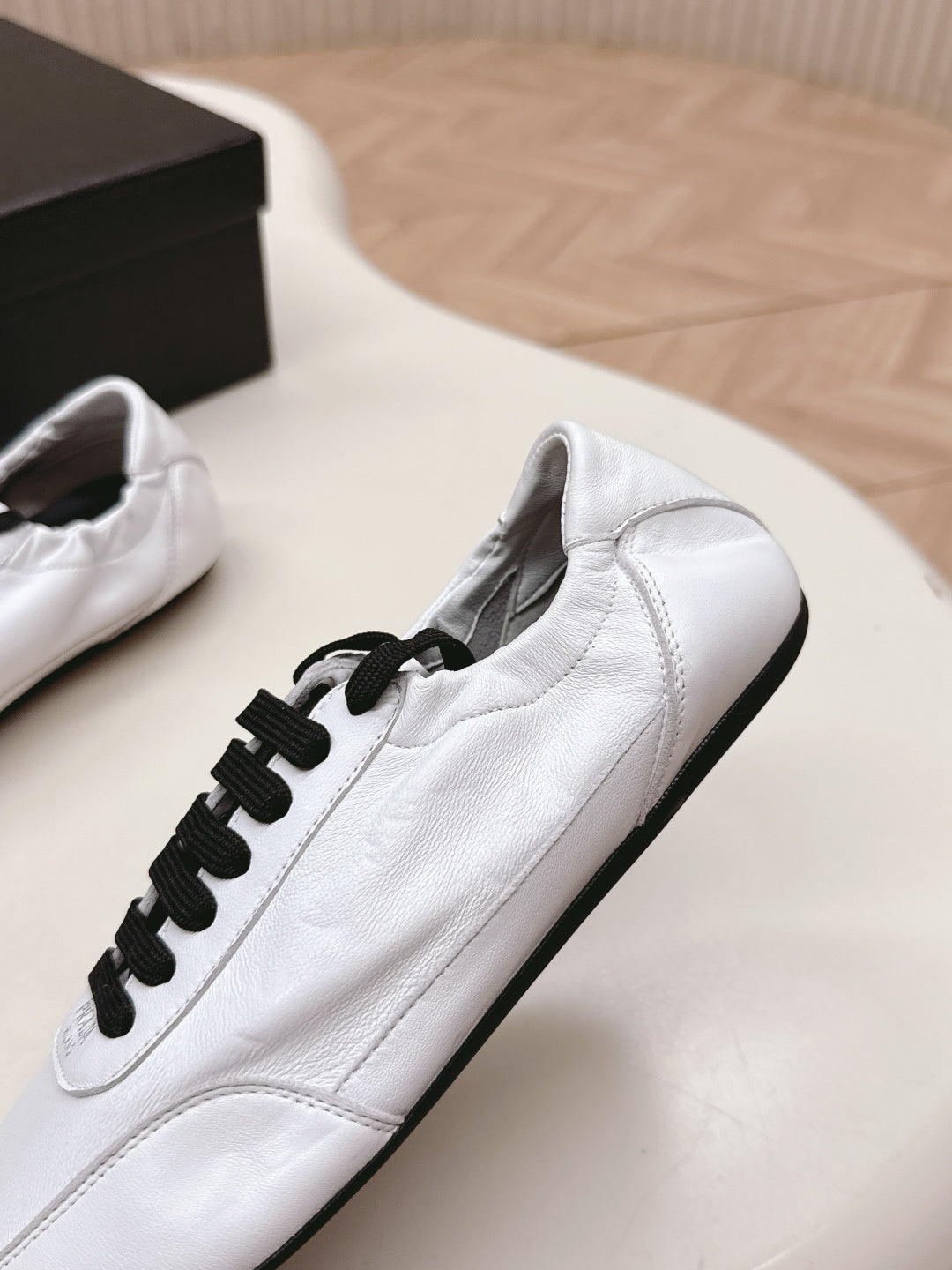 PRADA 26S MARY JANE SHOES IN WHITE CALFSKIN
