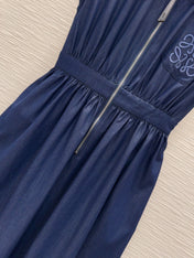 Loewe 2025 Denim Dress Blue Cotton