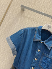 Loewe 2025 Dress Blue Denim Cotton