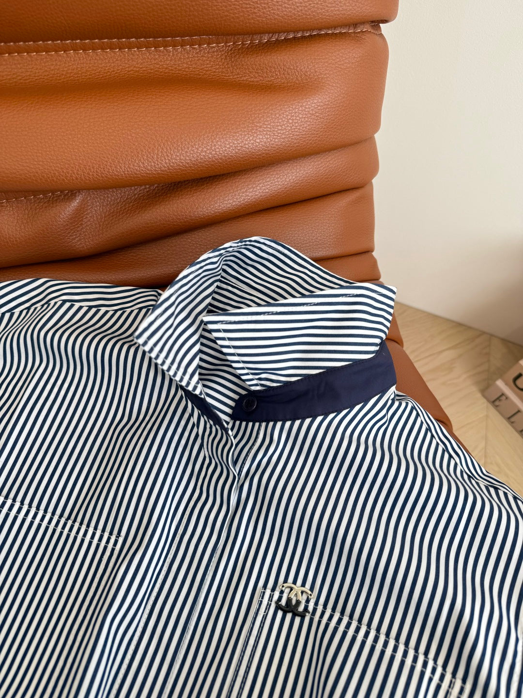 CC STRIPED SHIRT WITH METAL DETAILING 265778