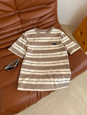 MIU STRIPED TEE IN TWO VERSIONS 25S IN COTTON 265679