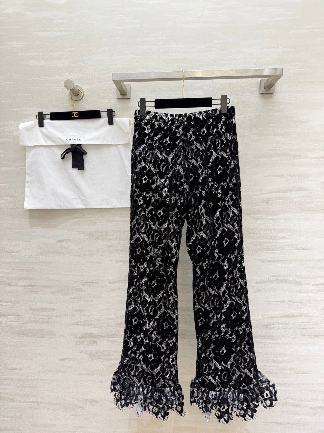 CHANEL 26S LACE FLARED PANTS STYLE 1026