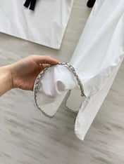 CHANEL 26S SLEEVELESS SHIRT COLLAR TOP STYLE 1197