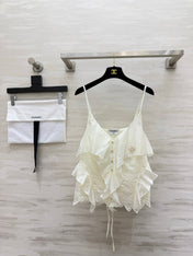 CHANEL 26S RUFFLE CAMI TOP 1471