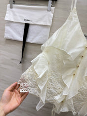 CHANEL 26S RUFFLE CAMI TOP 1471