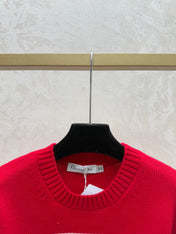 DIOR 25S LONG-SLEEVE KNIT CREWNECK SWEATER 641