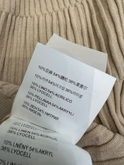 MIUMIU 26S PLEATED SHORT-SLEEVED SWEATER STYLE 1109