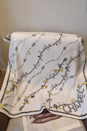CHANEL 26S SCARF 90 IN SILK 311796