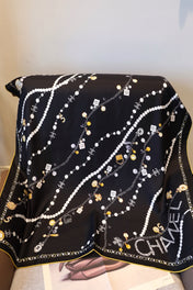 CHANEL 26S SCARF 90 IN SILK 311797