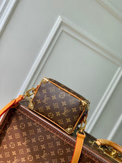 MINI SOFT TRUNK 18 IN BROWN MONOGRAM CANVAS GOLD HARDWARE