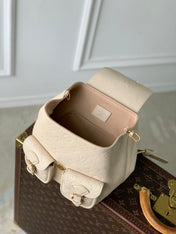 BACKUP BACKPACK 22 IN CREAM MONOGRAM EMPREINTE LEATHER