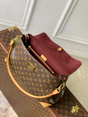 HIDE AWAY MM 36 IN BROWN MONOGRAM COATED CANVAS AND CALFSKIN