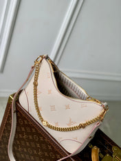 BOULOGNE 29 IN LIGHT PINK MONOGRAM EMPREINTE CANVAS GOLD HARDWARE