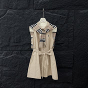 SLEEVELESS DRESS WITH SCARF 265951