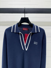 GUCCI V-NECK LONG-SLEEVE KNIT SWEATER 274823