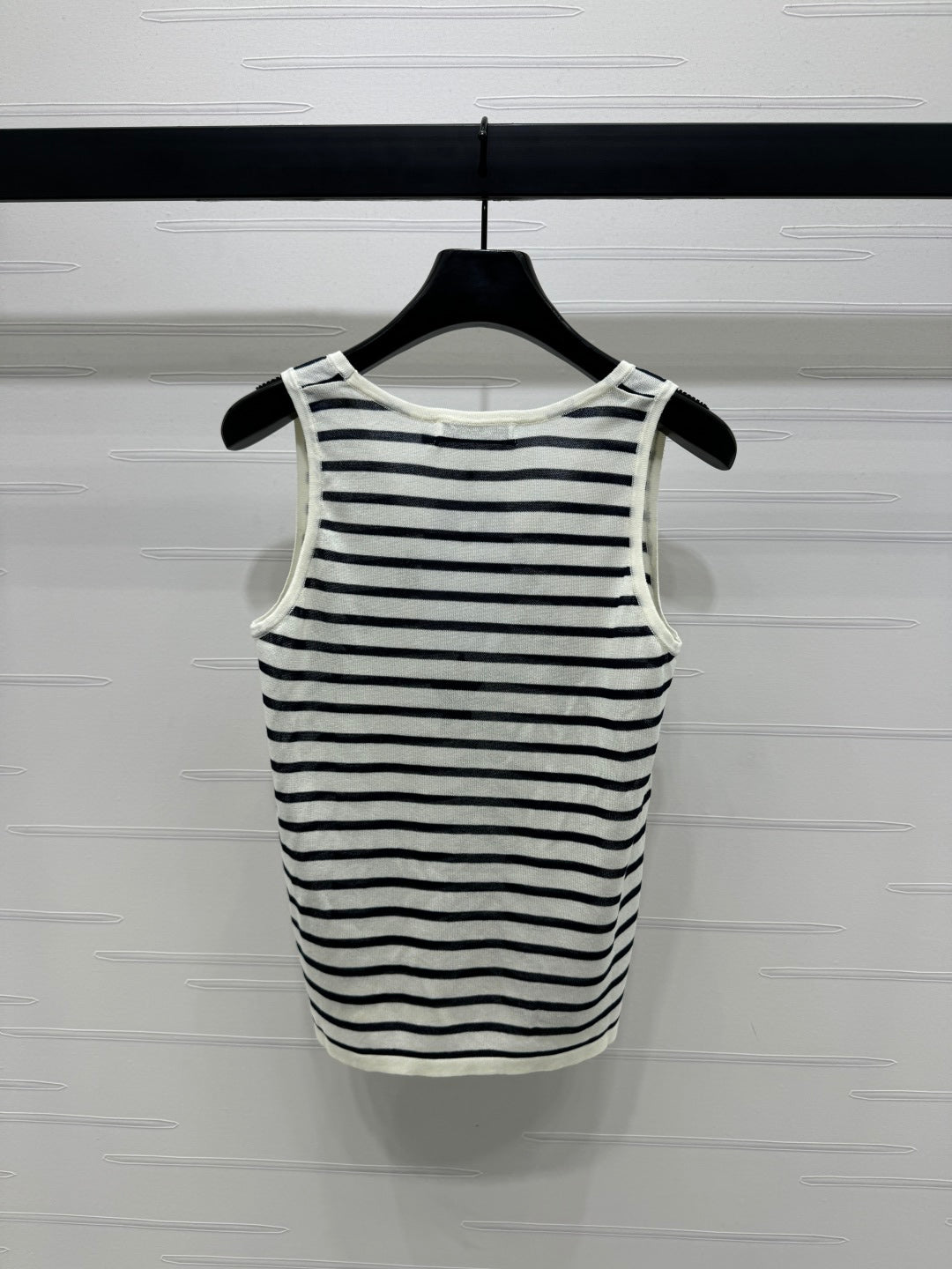 Dior 25 Striped Black White Tank Top
