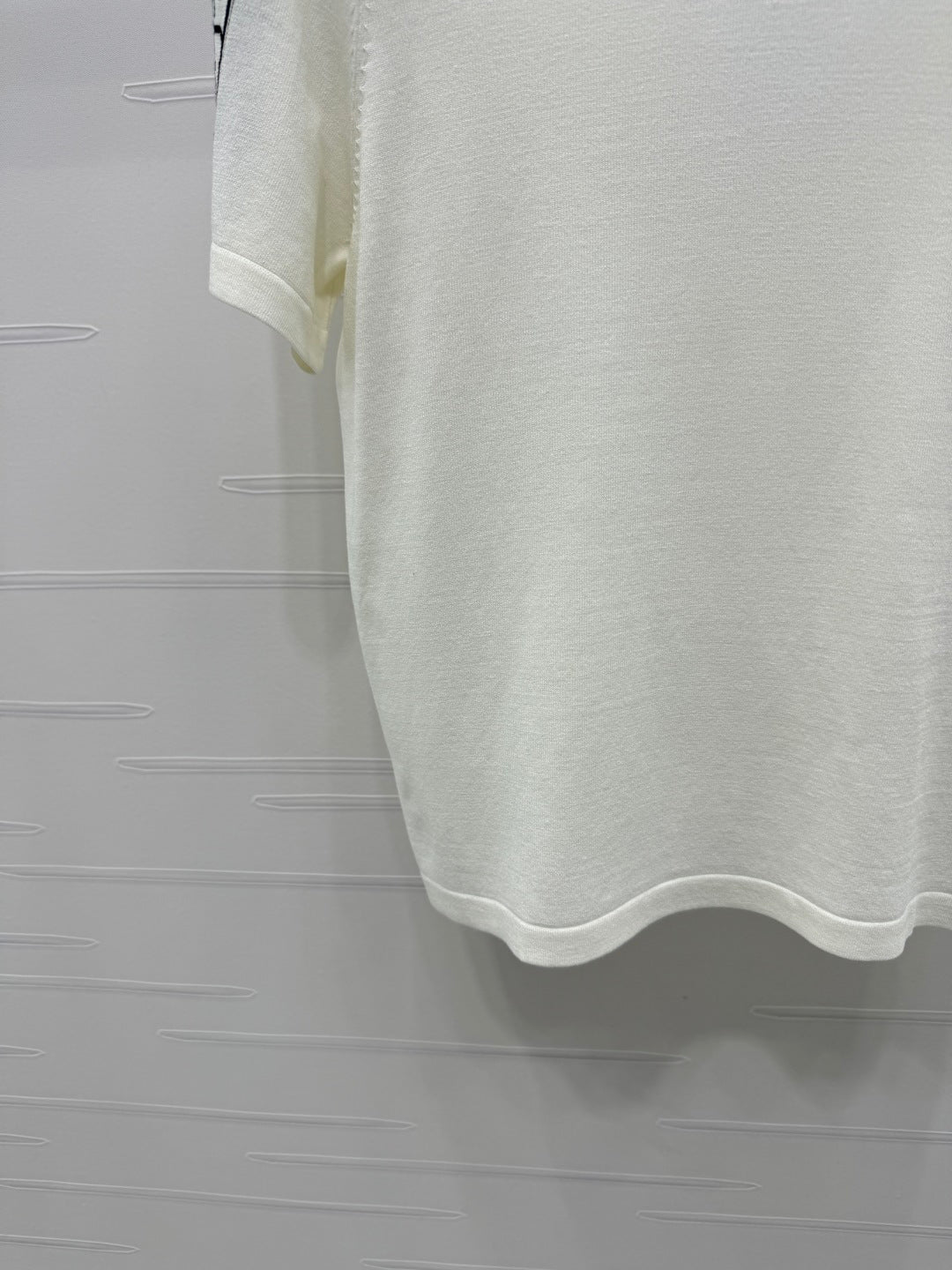DIOR SHORT-SLEEVE JACQUARD KNIT TOP 274853