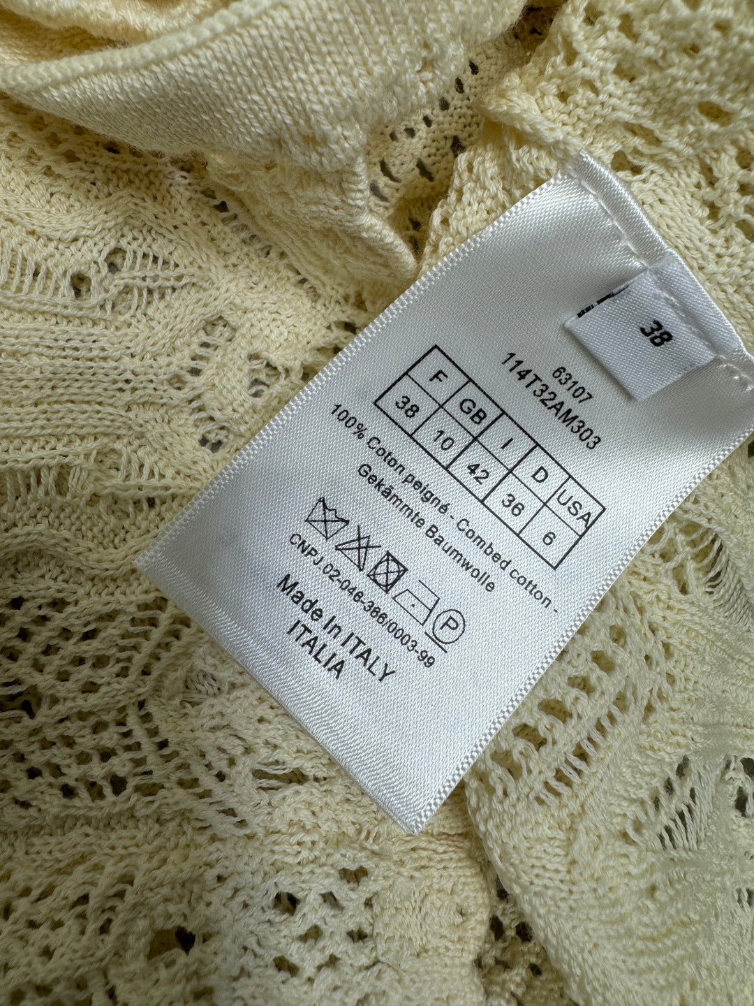 DIOR 25S 3D HAND KNIT CARDIGAN 264188