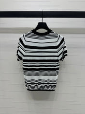 YSL 25S WHITE COLLAR SHORT SLEEVE T-SHIRT 264093