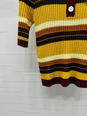 GUCCI 25S SHORT SLEEVE STRIPED POLO SHIRT 264081