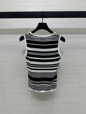 YSL 25S WHITE COLLARED TANK TOP 264089