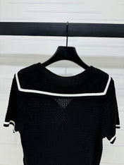 LOEWE 25S SHORT SLEEVE KNITTED CAPE 264036