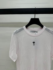 DIOR 25S BUTTERFLY WOVEN T-SHIRT 264062