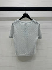 CHANEL SHORT-SLEEVE SEQUINNED KNIT CARDIGAN 269409