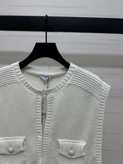 CHANEL CROPPED KNIT SWEATER 269388