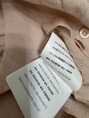 MIUMIU U-NECK KNITTED SHORT-SLEEVE TOP PINK 274947