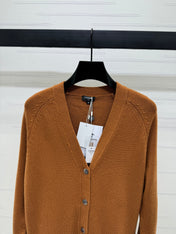 CHANEL HEAVY KNIT CARDIGAN WITH EMBELLISHED FLORAL DETAILS 274877