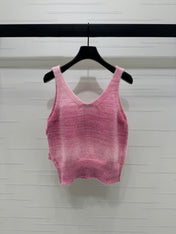 MIUMIU KNIT VEST WITH 3D FLORAL DETAILS 274890