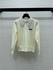 MIUMIU LACE-COLLAR SWEATER STYLE 815