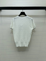 DIOR 26S SHORT-SLEEVE KNIT TOP 1387